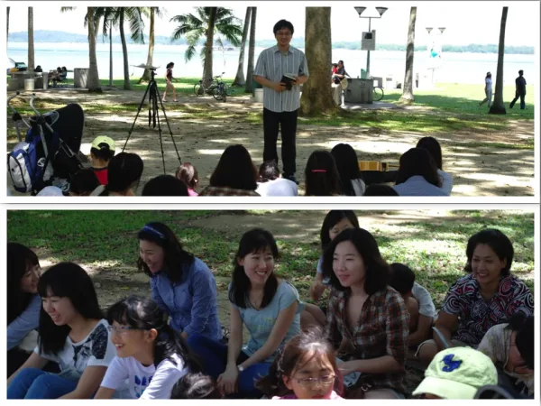 Pasir Ris Park에서 야외예배(2010.12.5)